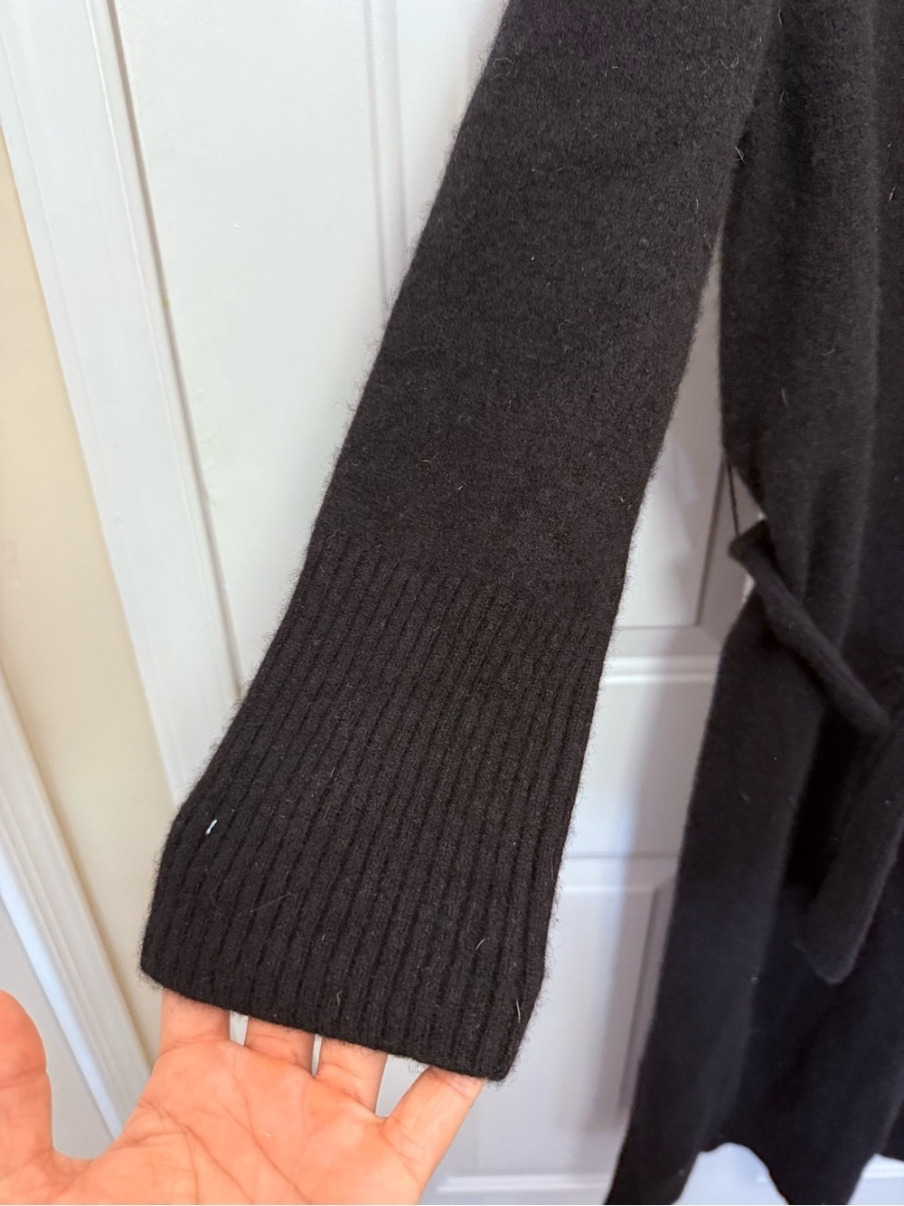 Massimo Dutti Wool Cashmere Black Sweater Dress Size Small - Picture 4 of 10